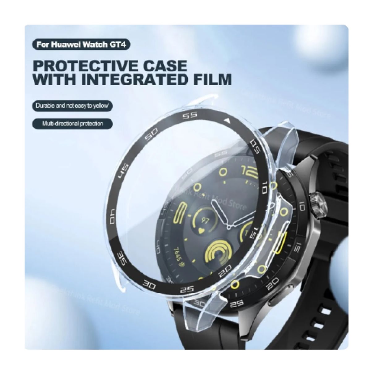 GENERICO - CASE FUNDA PARA SMARTWATCH HUAWEI GT4 41MM NEGRO