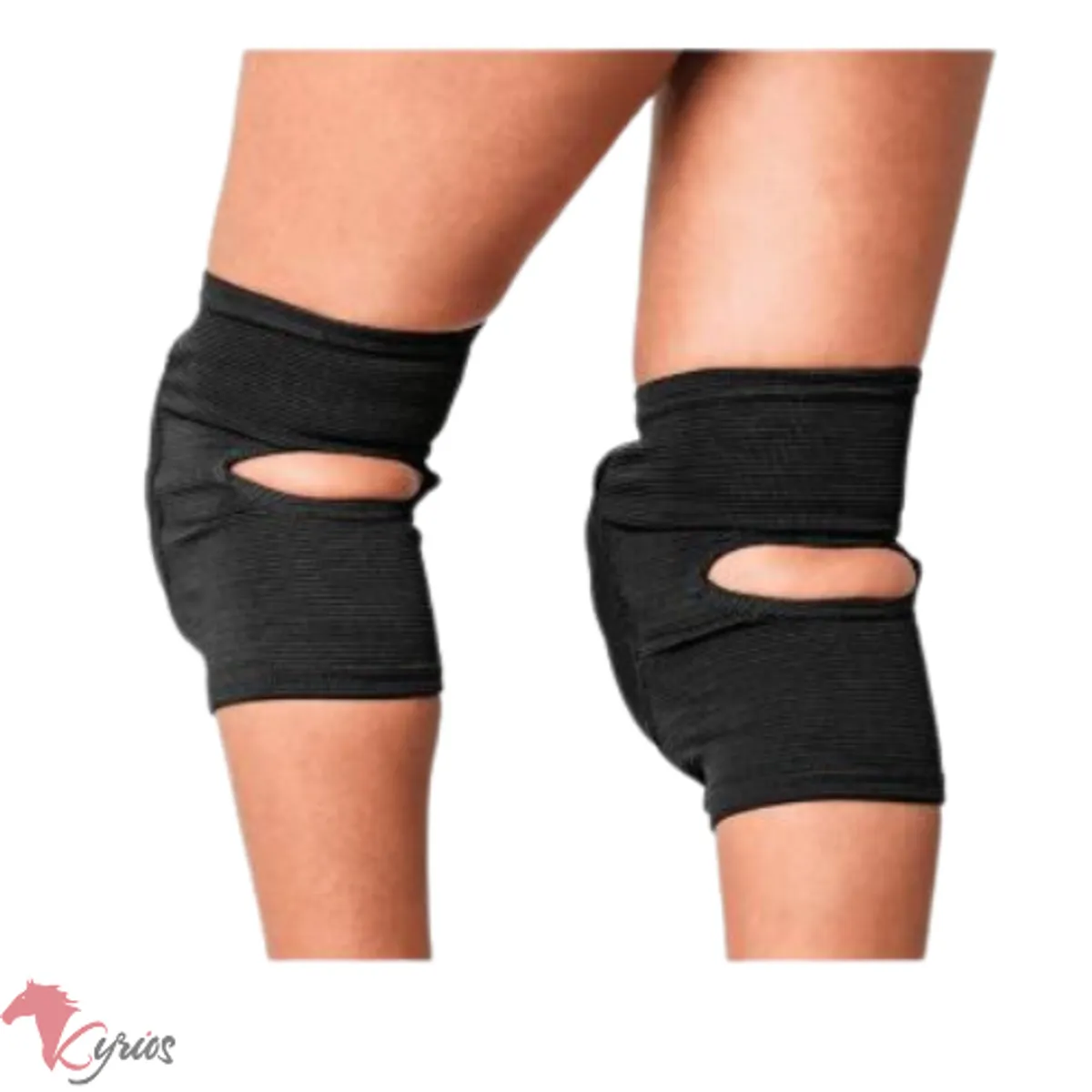 GENERICO - Rodillera de Voley Con Cúpula  Negro Para Adultos