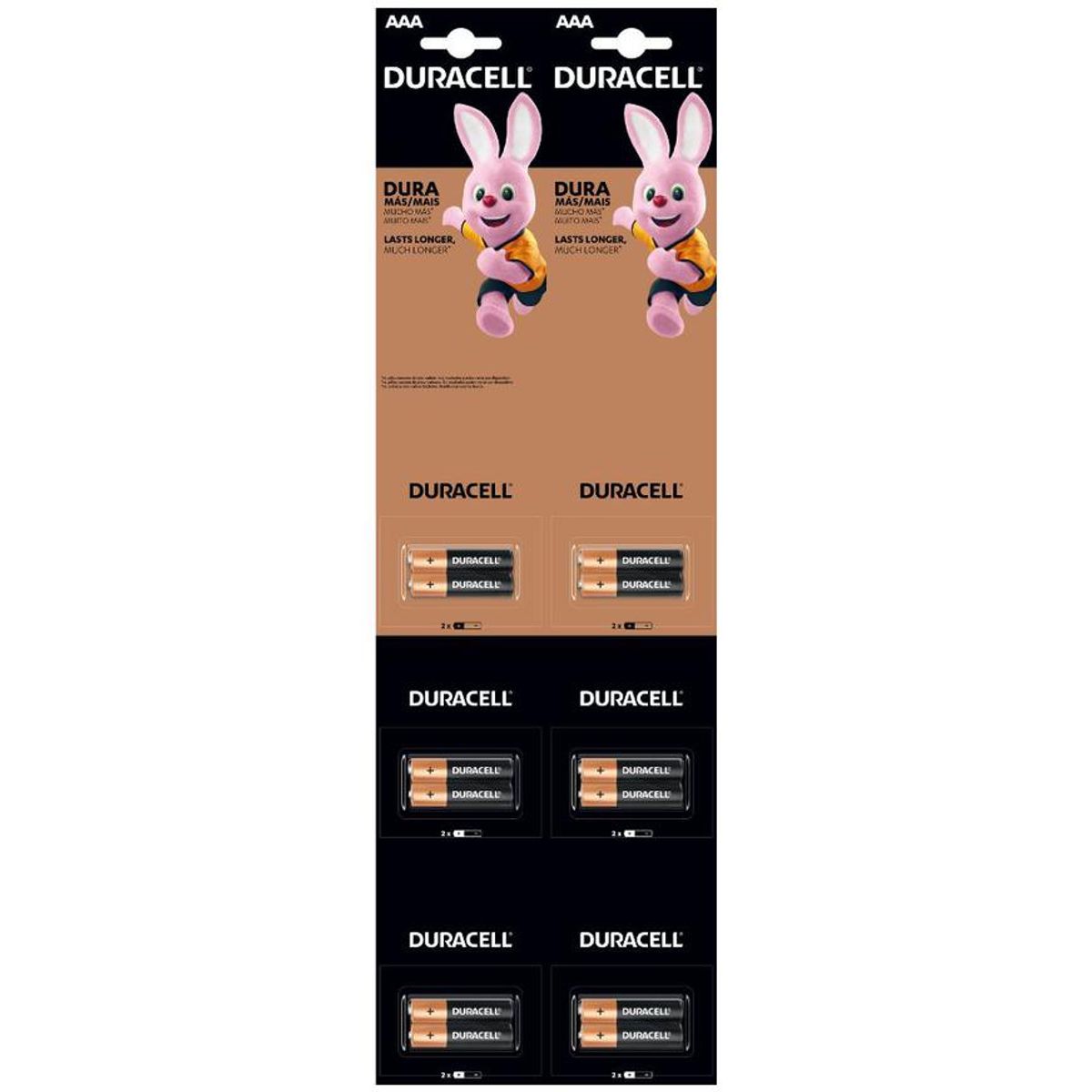 DURACELL - PILA DURACELL AAA TARJETA X 12 UND