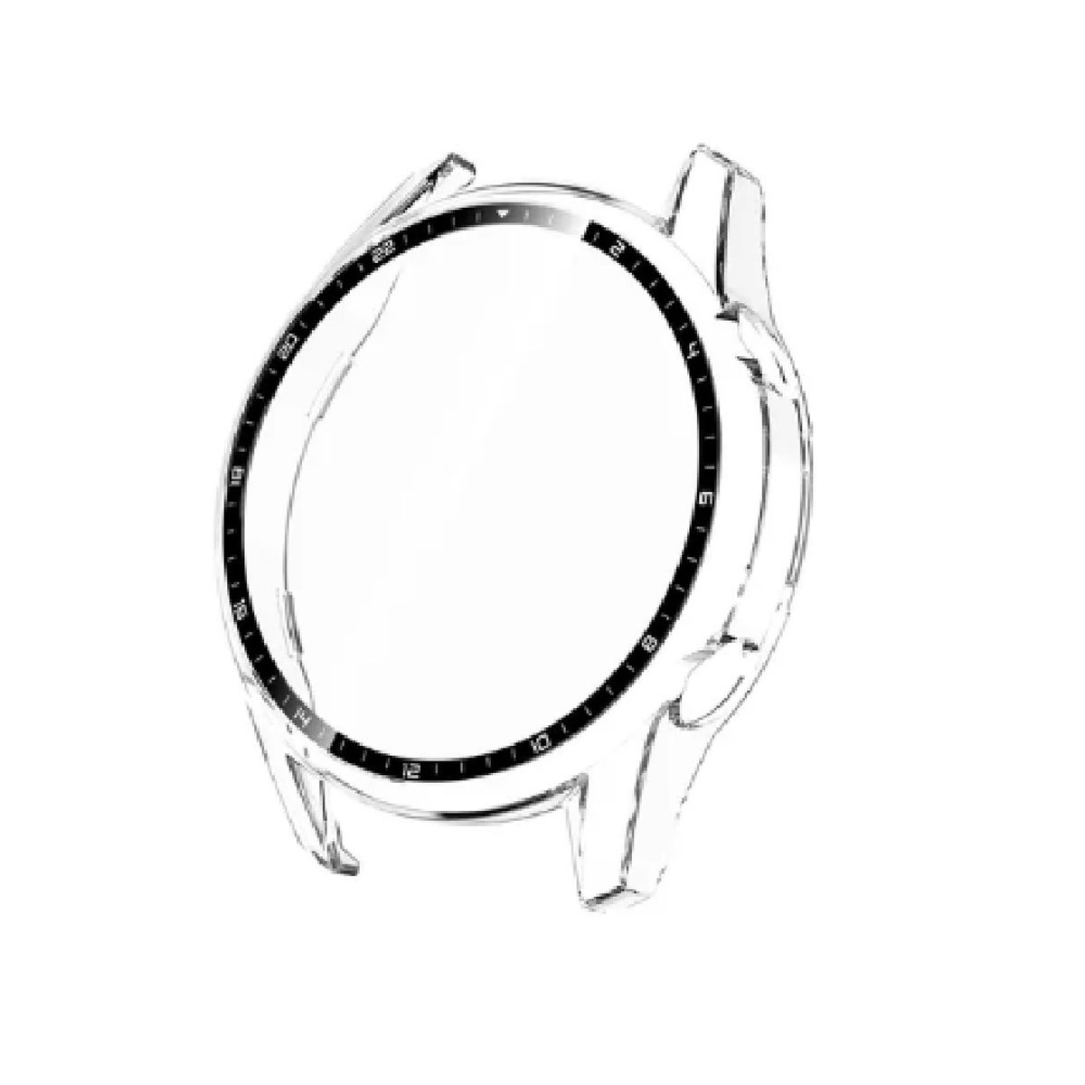 GENERICO - CASE FUNDA PARA SMARTWATCH HUAWEI GT2 46MM TRANSPARENTE