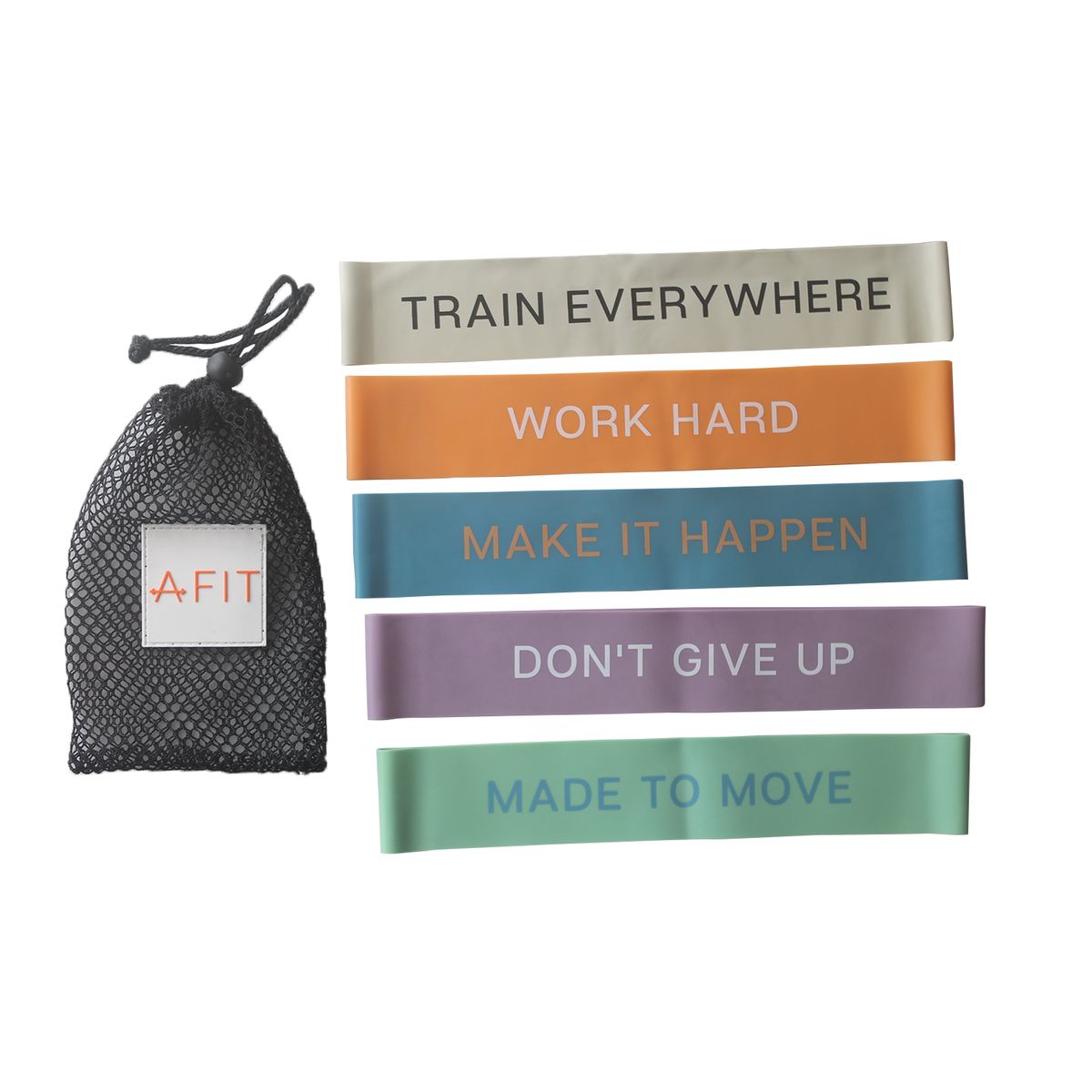 AFIT - Pack de 5 bandas de resistencia Summer Edition AFIT