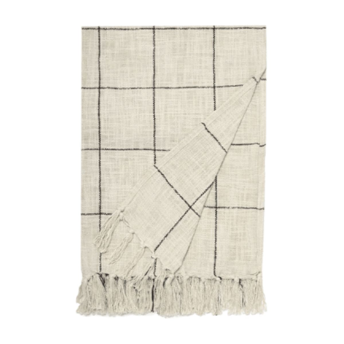 CLAUDIA RIVA HOME - Manta de Algodón Fatima Crema