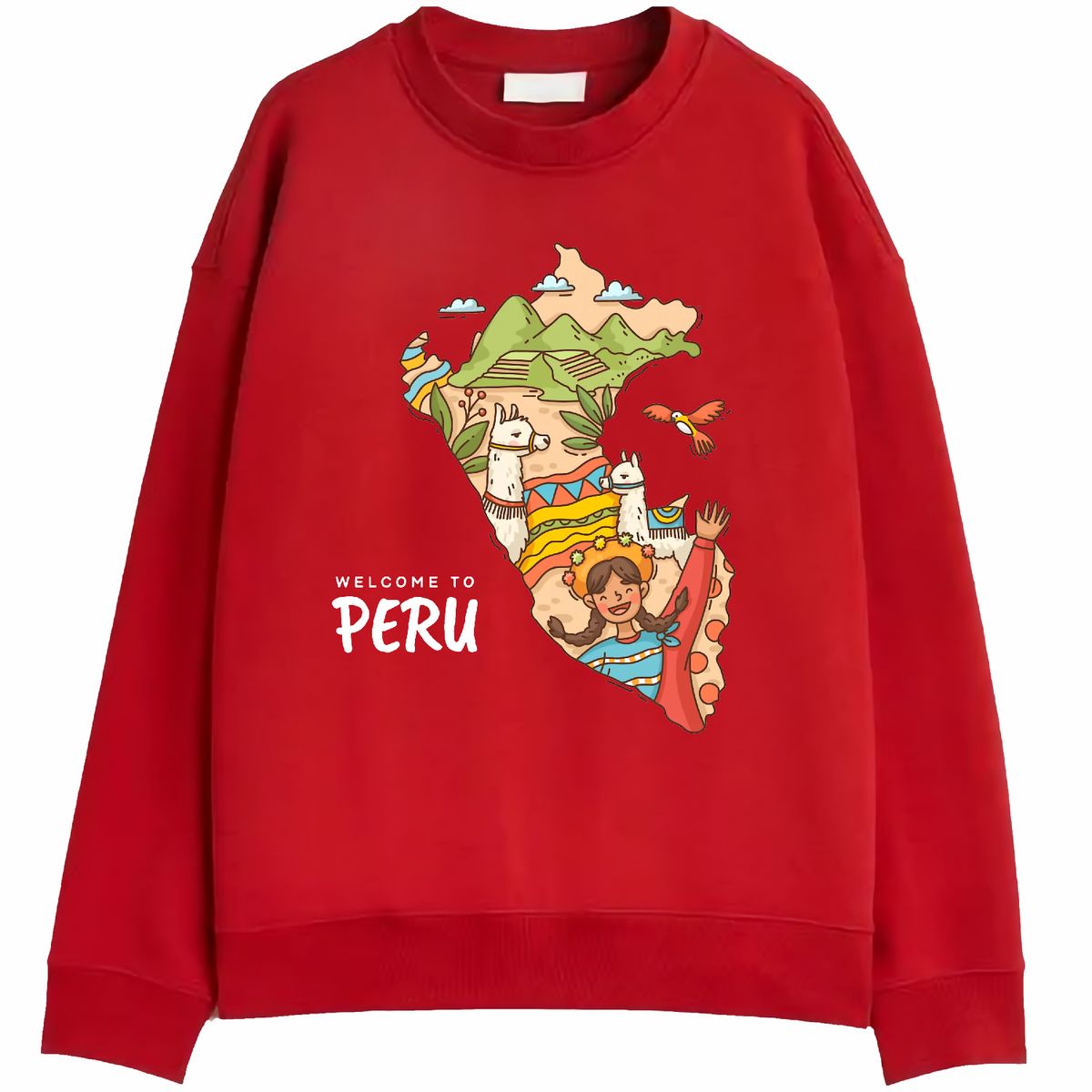 NACIONAL - Polera Sin Capucha Bienvenido a Peru