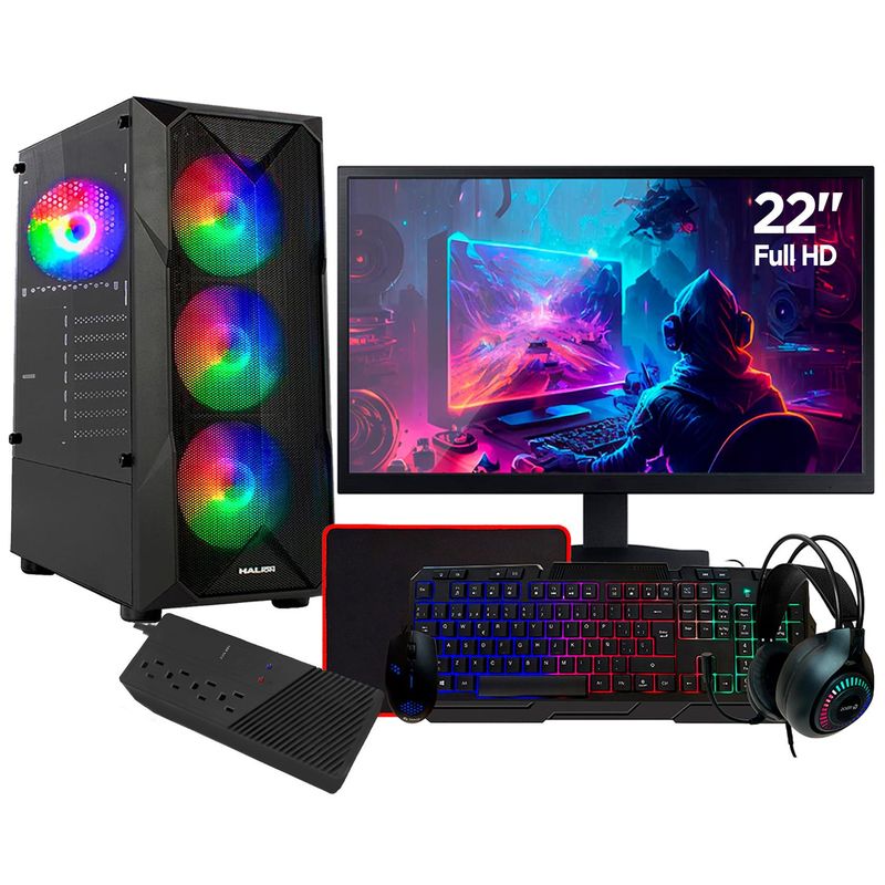 INTEL - Computadora Pc Intel Core I7 12700 RAM 16GB SSD 500GB Monitor 22 Full HD