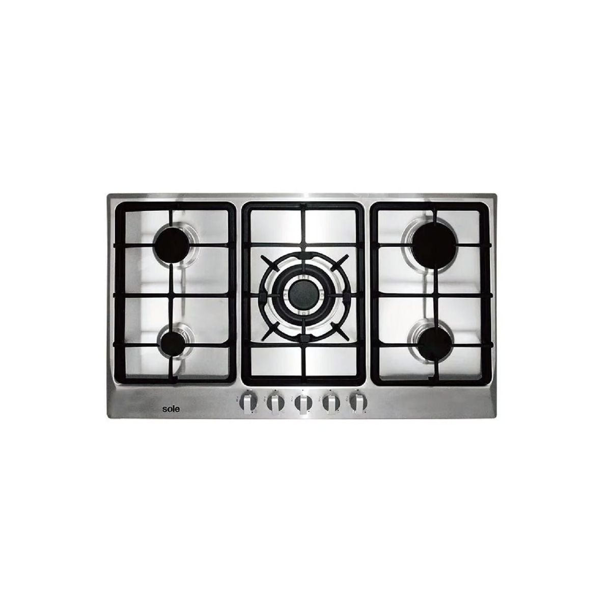 SOLE - Cocina Empotrable Sole A Gas 5 Hornillas Solco038 Inox