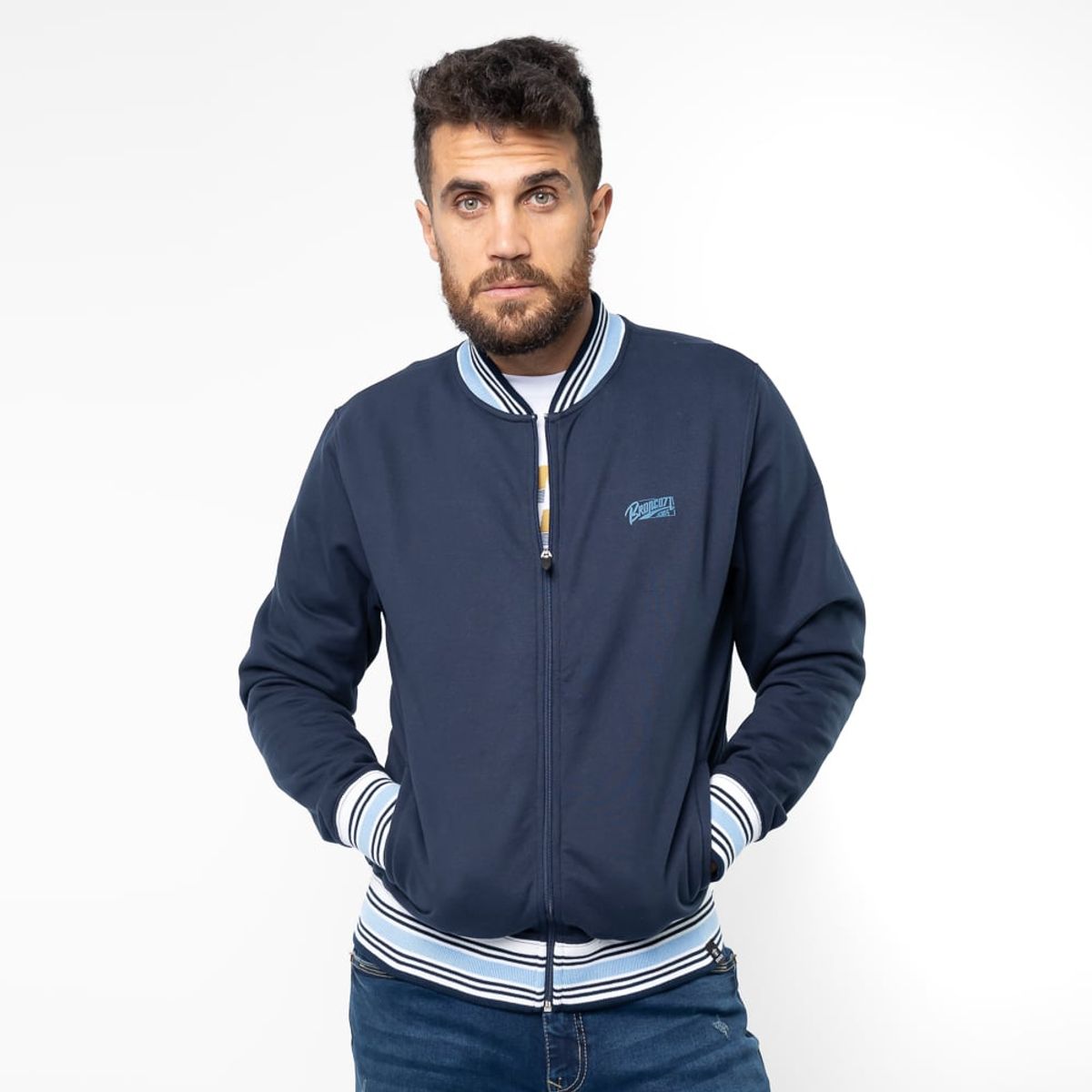 BRONCO - POLERA DI24MESSIS FRANELA NAVY