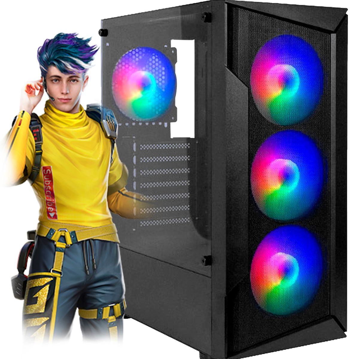 INTEL - Computadora Pc Intel Core I7 12700 RAM 16GB SSD 500GB Monitor 24 Full HD