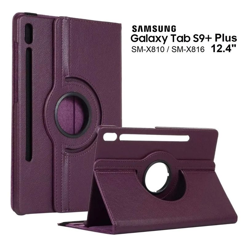 GENERICO - Funda Giratoria para Samsung Tab S9 Plus 12.4 SM-X810 Case Protector
