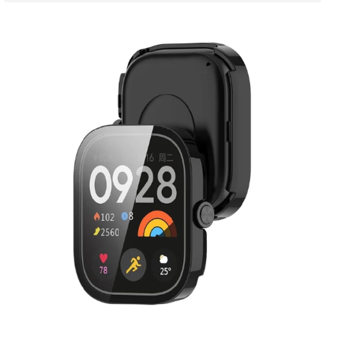 GENERICO - CASE FUNDA PARA  XIAOMI WATCH 2 LITE NEGRO