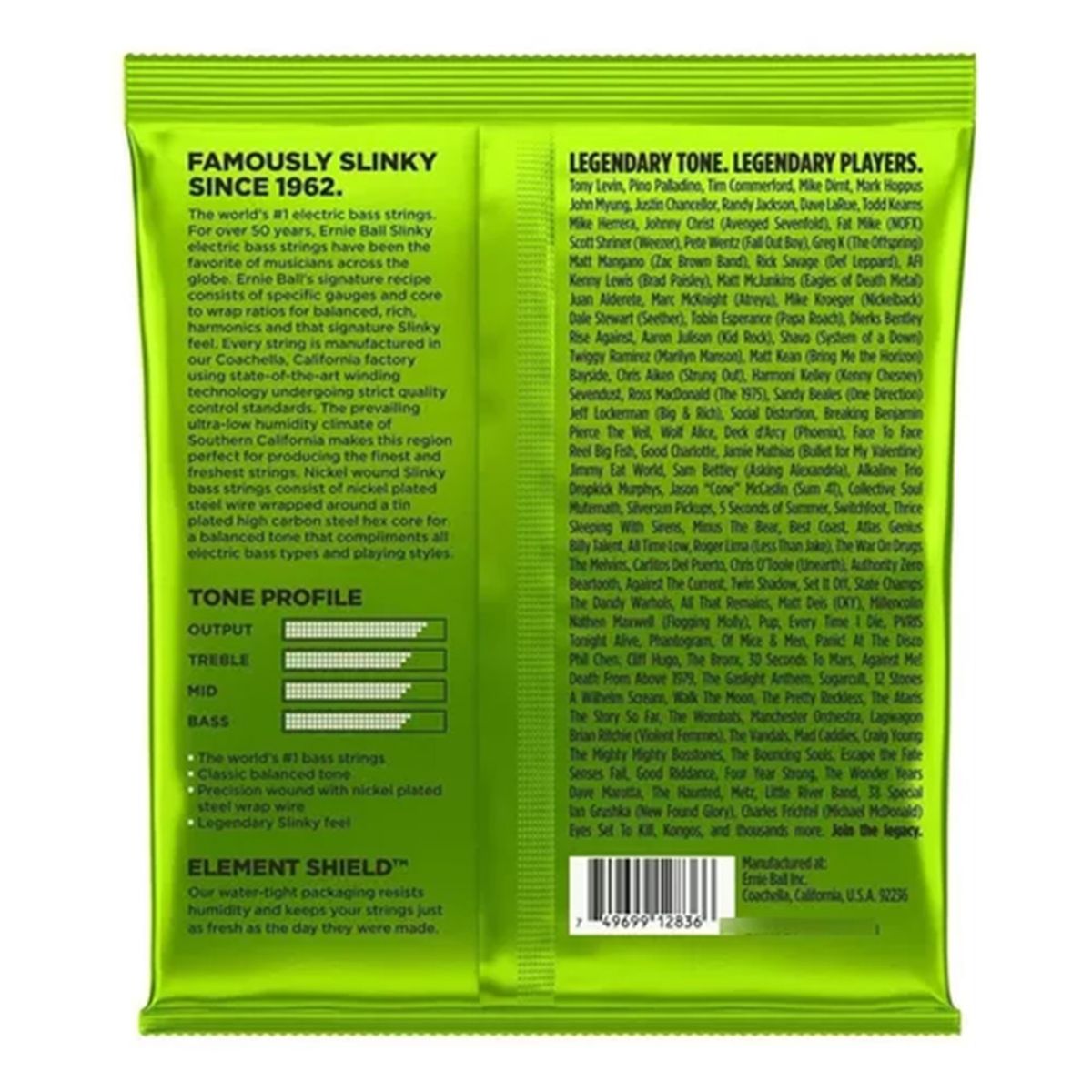 ERNIE BALL - Ernie Ball 2836 Cuerdas de Bajo 5 45/130