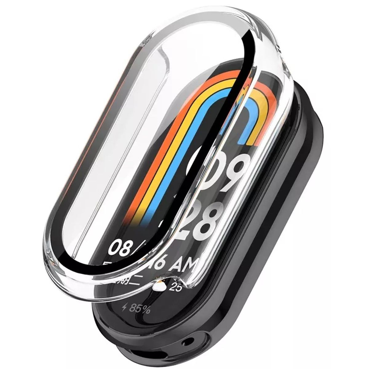 GENERICO - CASE FUNDA PARA SMARTWATCH XIAOMI BAND 8 TRANSPARENTE