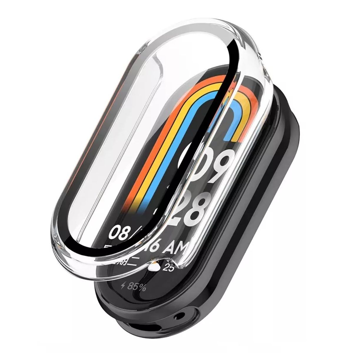 GENERICO - CASE FUNDA PARA SMARTWATCH XIAOMI BAND 8 TRANSPARENTE