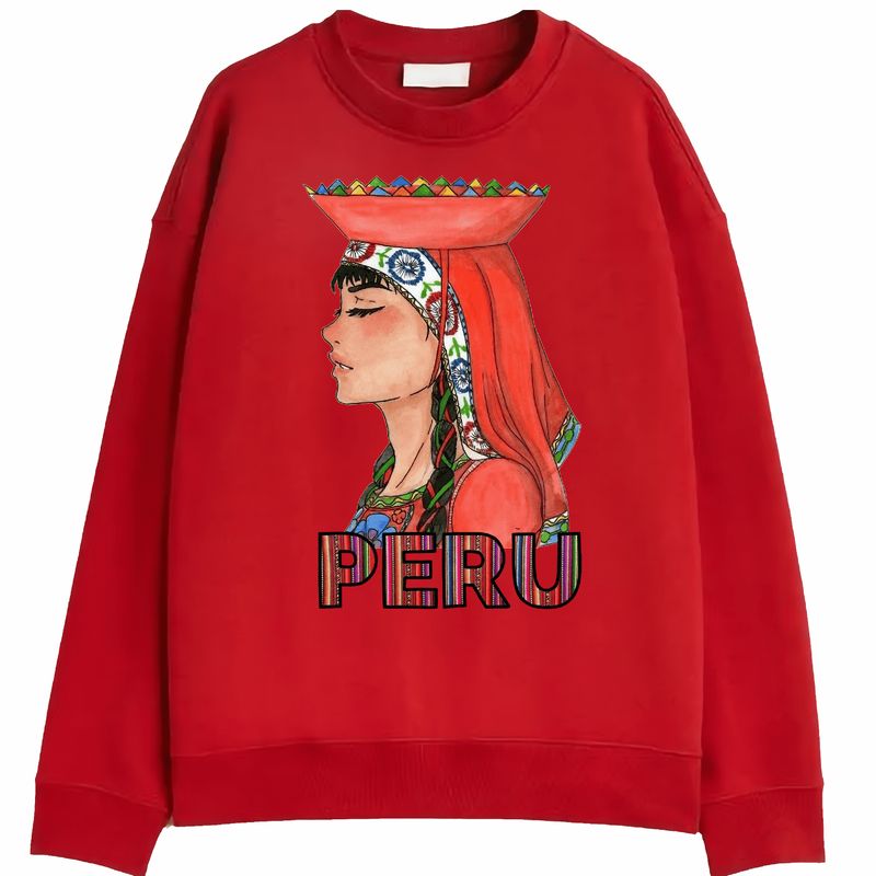 NACIONAL - Polera Sin Capucha Mujer Peru