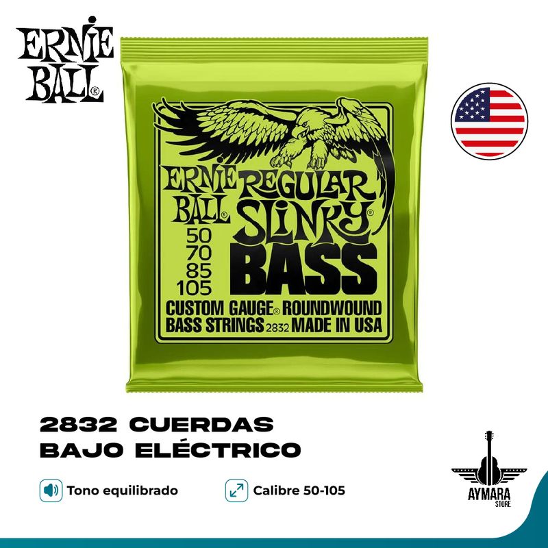 ERNIE BALL - Ernie Ball 2832 Cuerdas Bajo Eléctrico 50/105