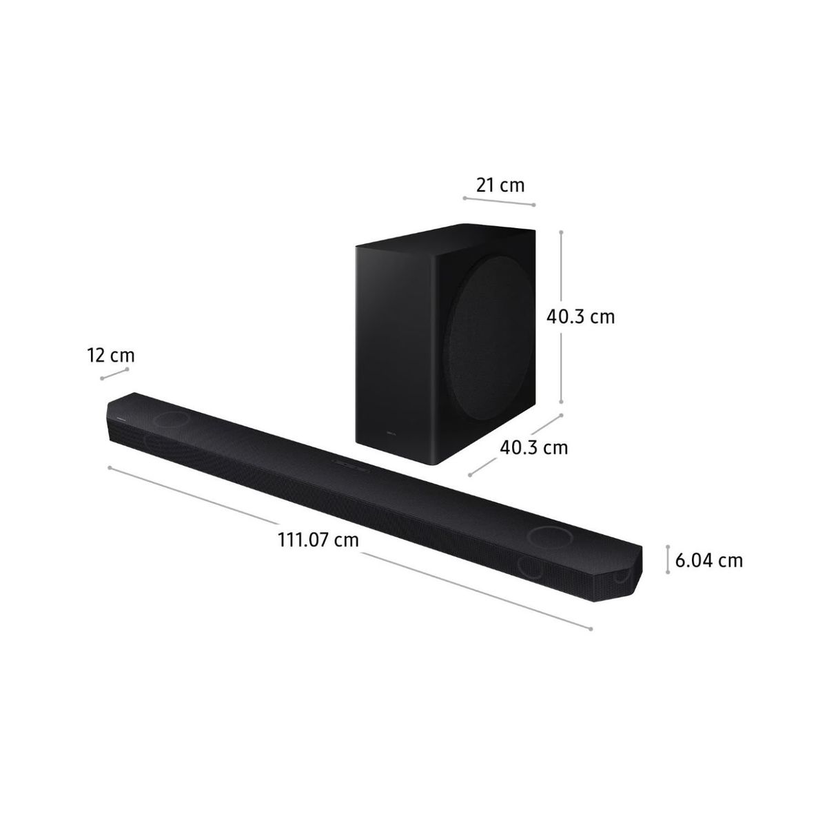 SAMSUNG - Soundbar Samsung Wifi + Bluetooth 512 Ch HW-Q800D 2024