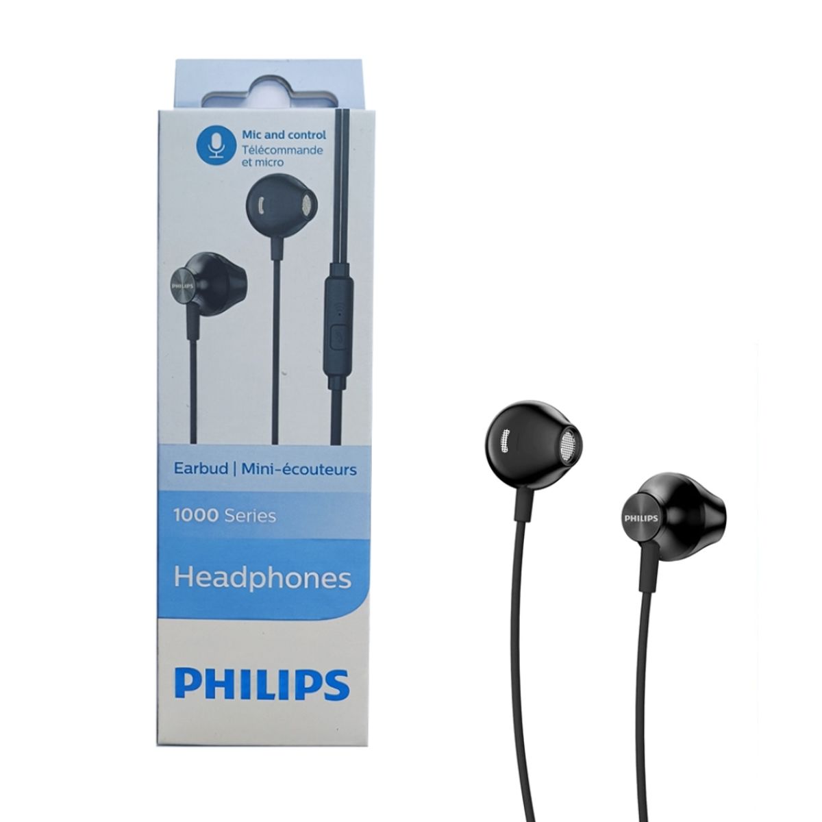 PHILIPS - AUDIFONO PHILIPS 1000 SERIES TAUE101WT - 3.5 MM - ESTÉREO - NEGRO