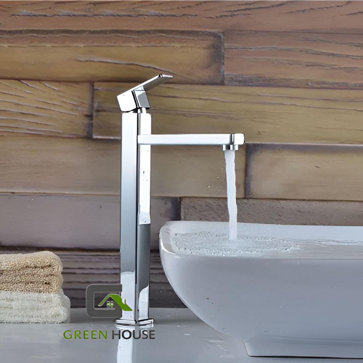 GENERICO - GRIFERIA DE LAVATORIO 30CM ALTO CROMADO AGUA FRIA PICO LARGO