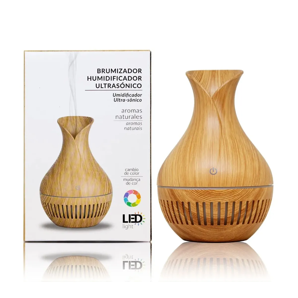 SEISA - Humidificador Jarrita Difusor Aromaterapia Purificador de Aire Led