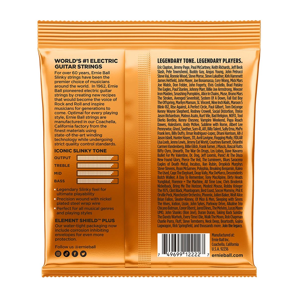 ERNIE BALL - Ernie Ball 2222 Cuerdas Guitarra Electrica 9/46