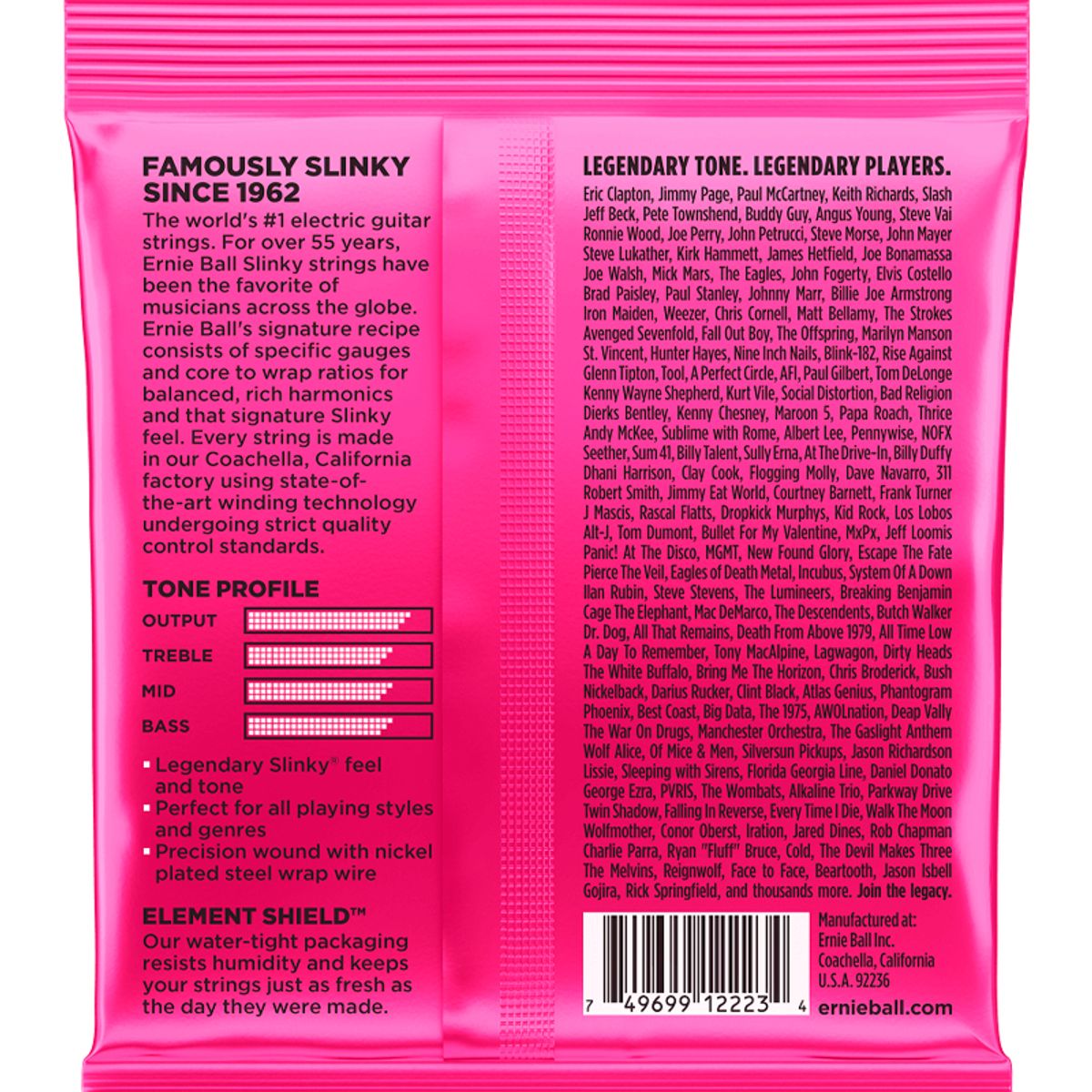 ERNIE BALL - Ernie Ball 2223 Cuerdas Guitarra Eléctrica 9/42