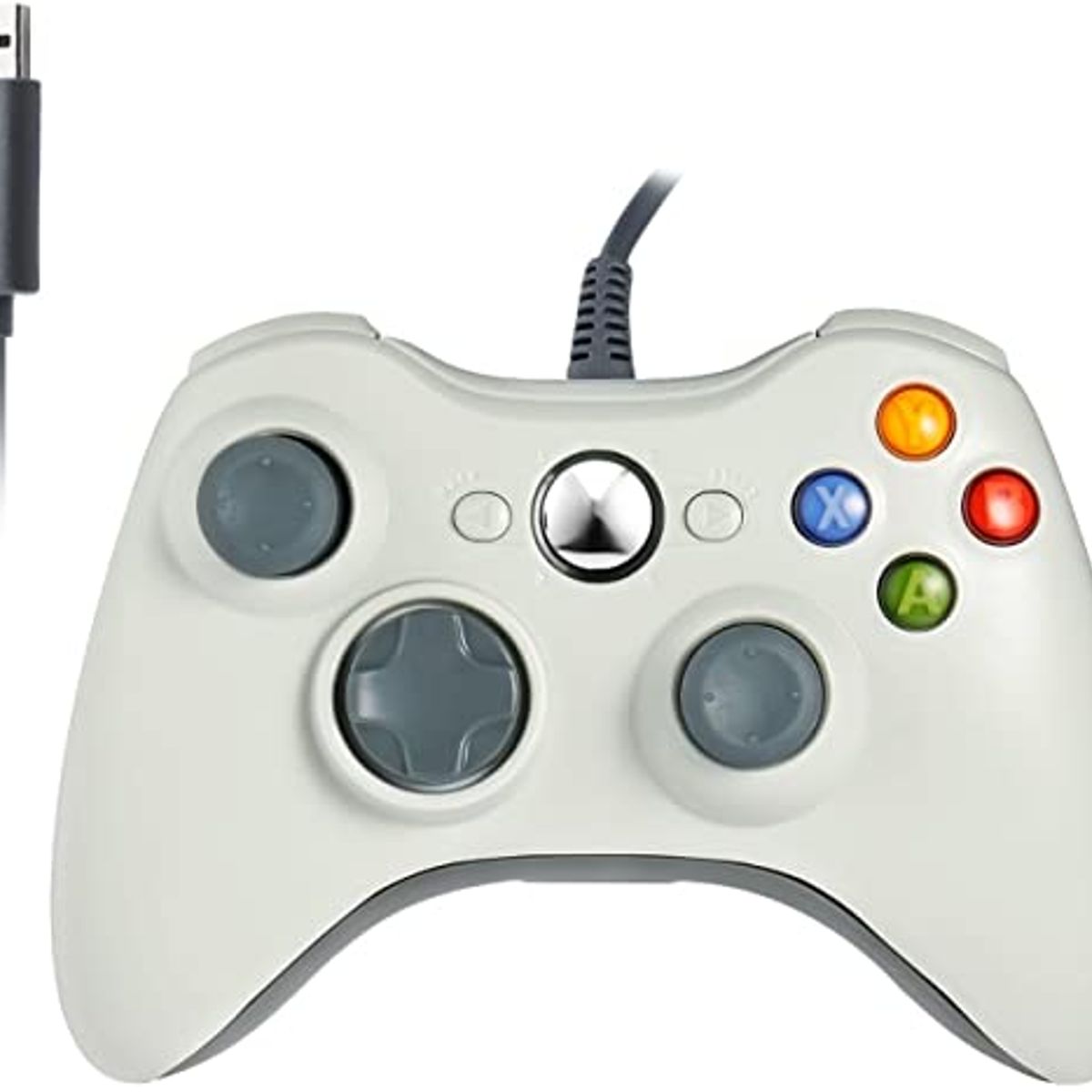 SEISA - Mando Xbox 360 Gamer para PC o Laptop Windows 7/8/10 - Blanco