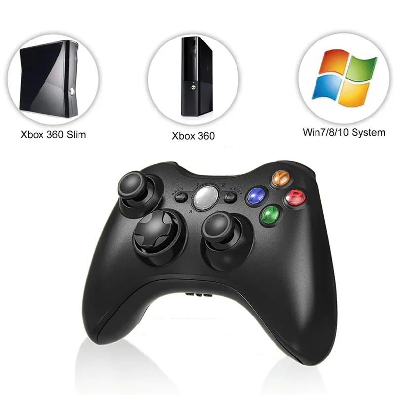SEISA - Mando Xbox 360 Gamer para PC - Computadora Windows 7/8/10 - Negro