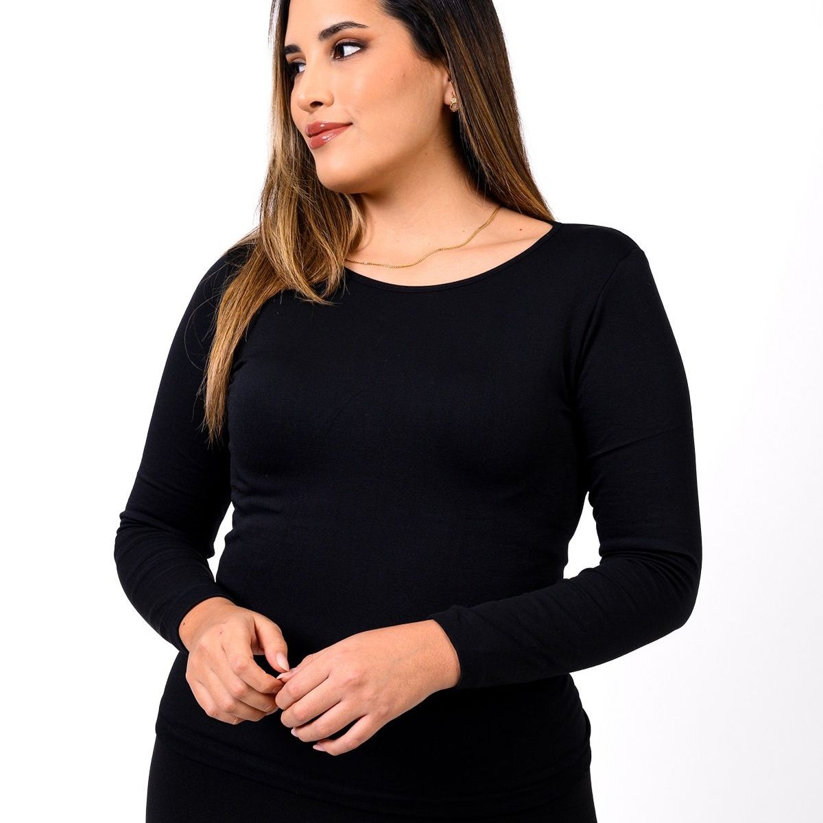 PYT - Polo Calentador Térmico Manga Larga Mujer