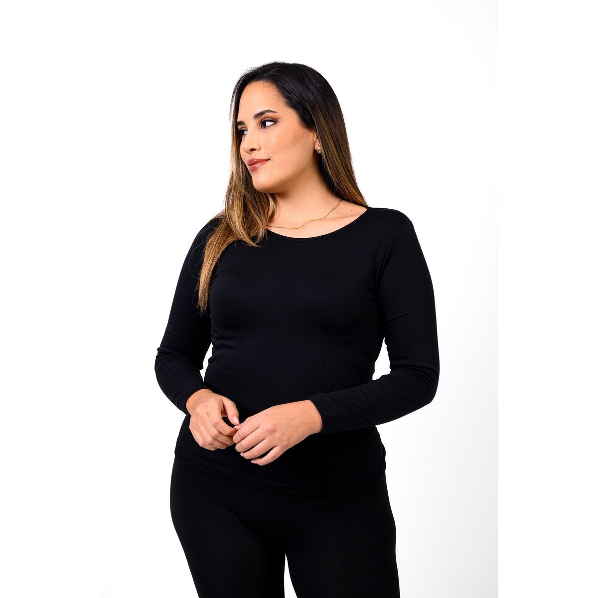 PYT - Polo Calentador Térmico Manga Larga Mujer