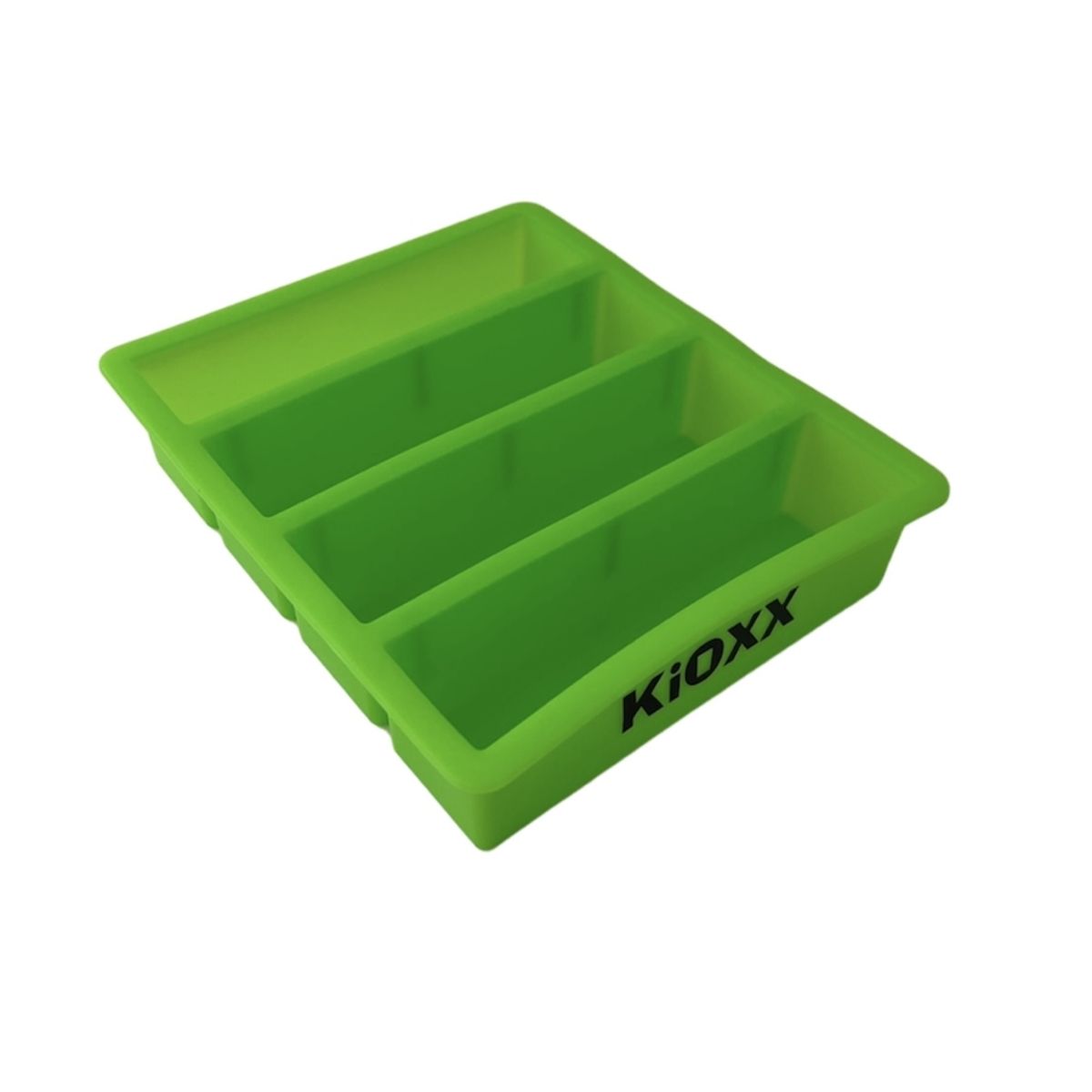 KIOXX - Cubeta de Silicona Barras 4 Cavidades KiOXX Verde