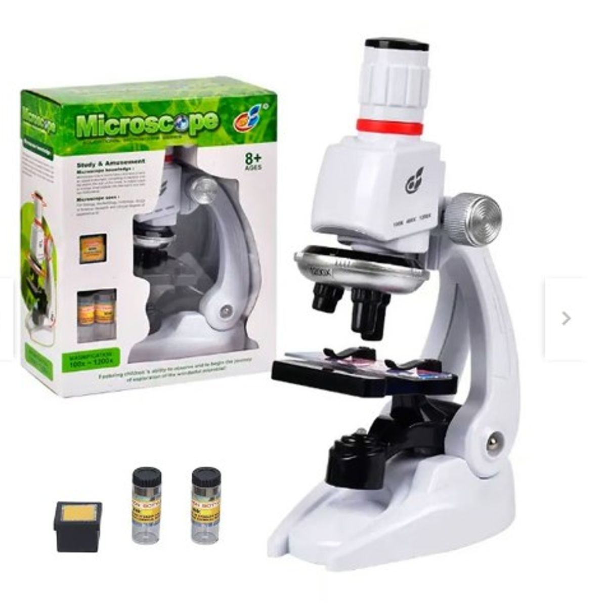 CORNER - Kit Microscopio biológico Ciencia Luz HD 450x Óptico