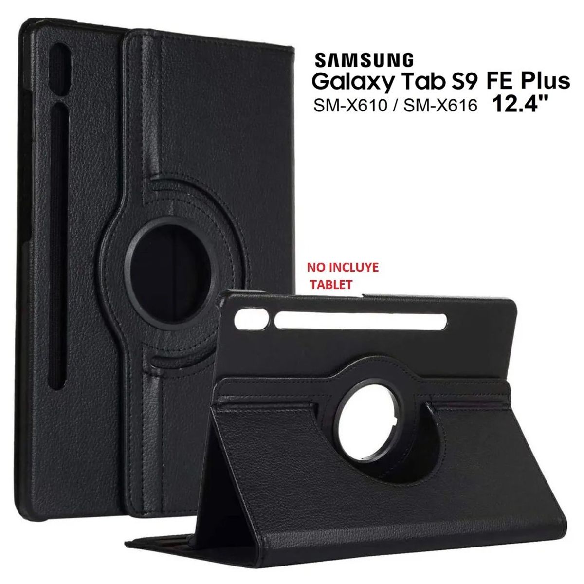 GENERICO - Funda Giratoria para Samsung Tab S9 FE Plus 12.4 SM-X610 Case Estuche