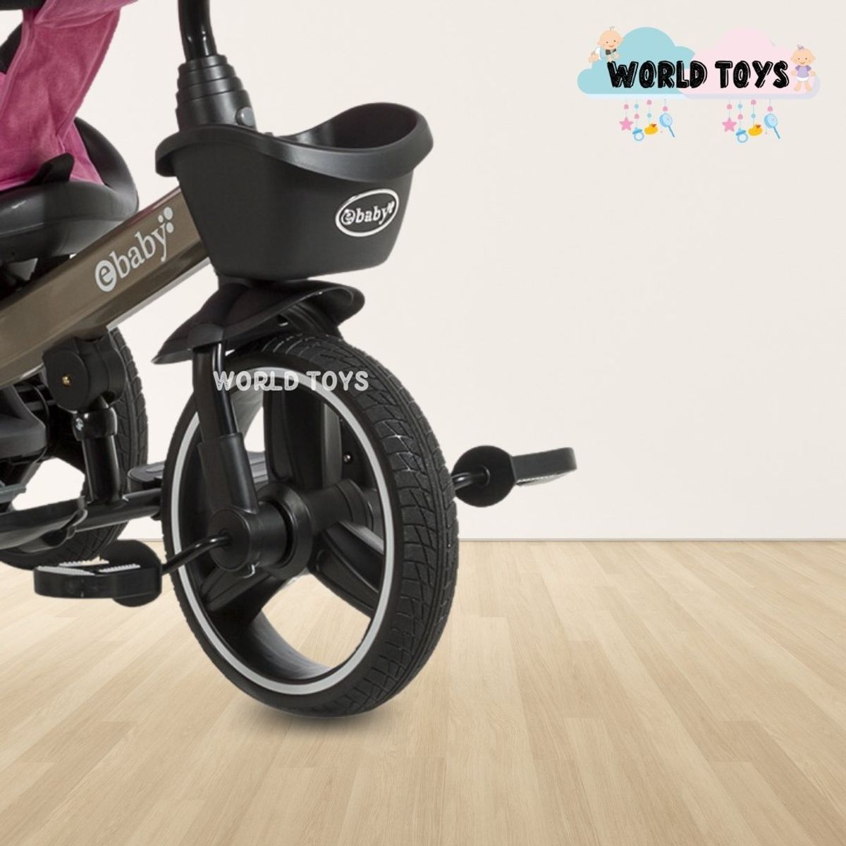 BABY - Triciclo Reclinable «AUCKLAND» Edición Limitada Pink
