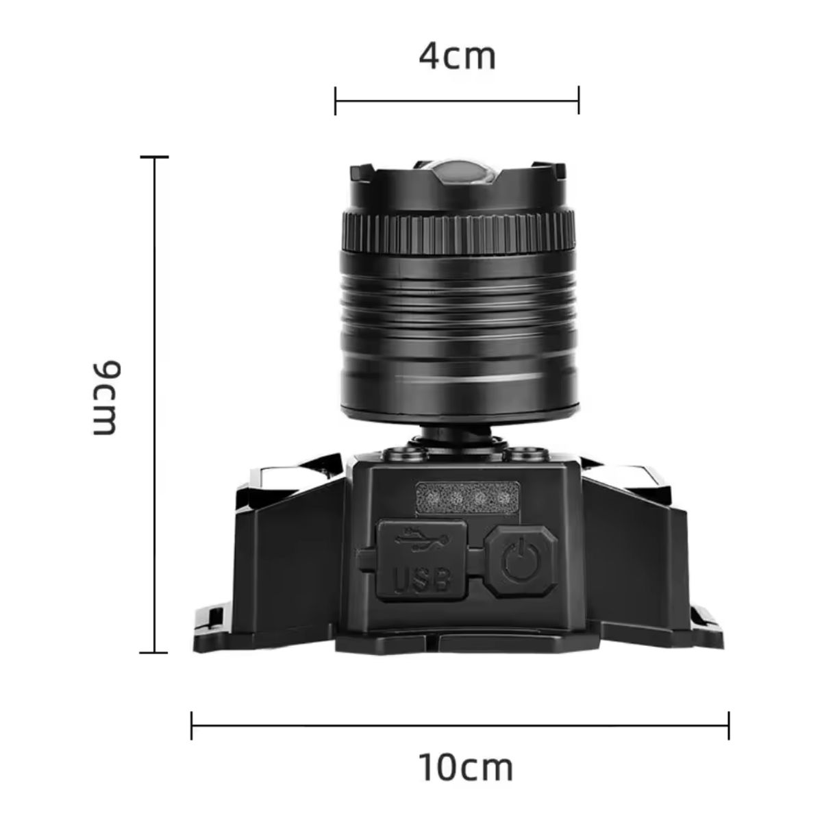 GENERICO - Linterna de Cabeza LED con Sensor 5 Modos Linterna Frontal F-T51