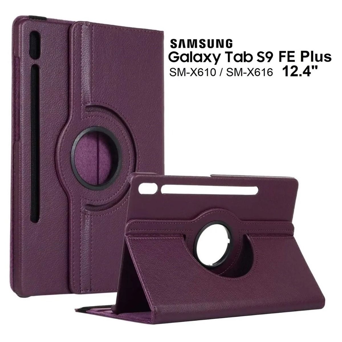 GENERICO - Funda Giratoria para Samsung Tab S9 FE Plus 12.4 SM-X610 Case Estuche