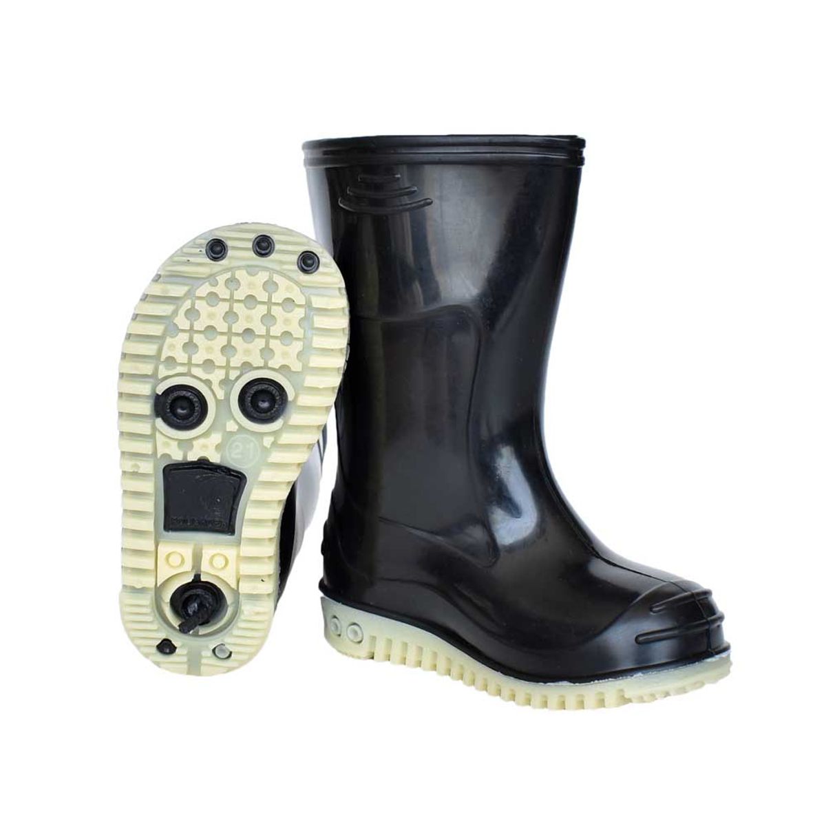 GENERICO - BOTAS DE LLUVIA MODELO CHILDREN NEGRO TALLAS 21 AL 33