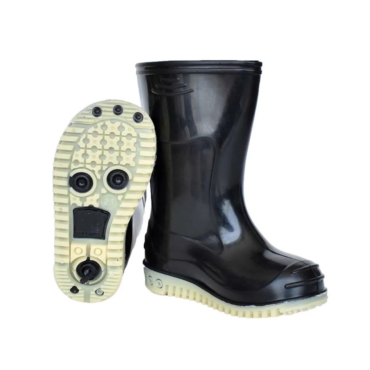 GENERICO - BOTAS DE LLUVIA MODELO CHILDREN NEGRO TALLAS 21 AL 33