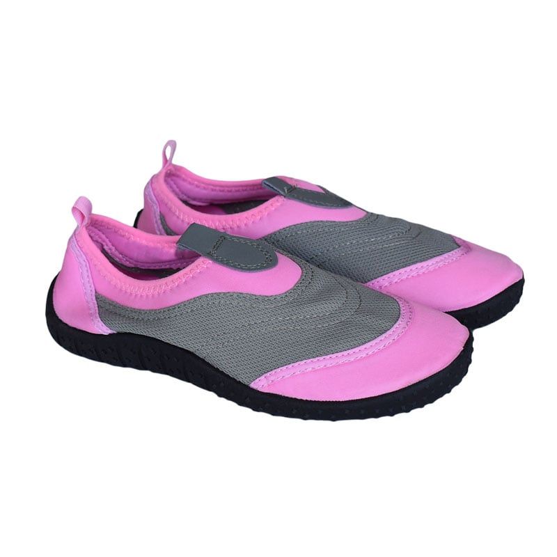 GENERICO - AQUASHOES - ZAPATILLAS DE AGUA ACAPULCO ROSA PLOMO TALLAS 24 AL 34