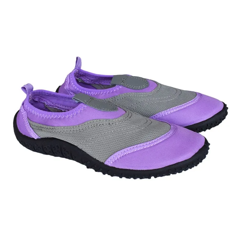 GENERICO - AQUASHOES - ZAPATILLAS DE AGUA ACAPULCO LILA PLOMO TALLAS 24 AL 34