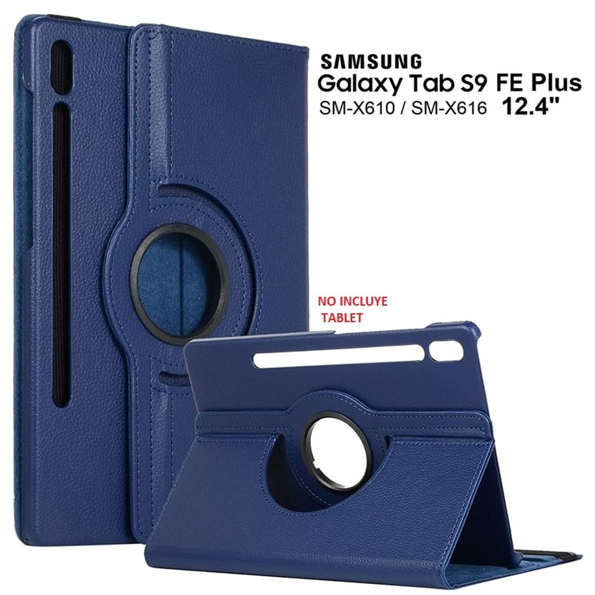 GENERICO - Funda Giratoria para Samsung Tab S9 FE Plus 12.4 SM-X610 Case Estuche