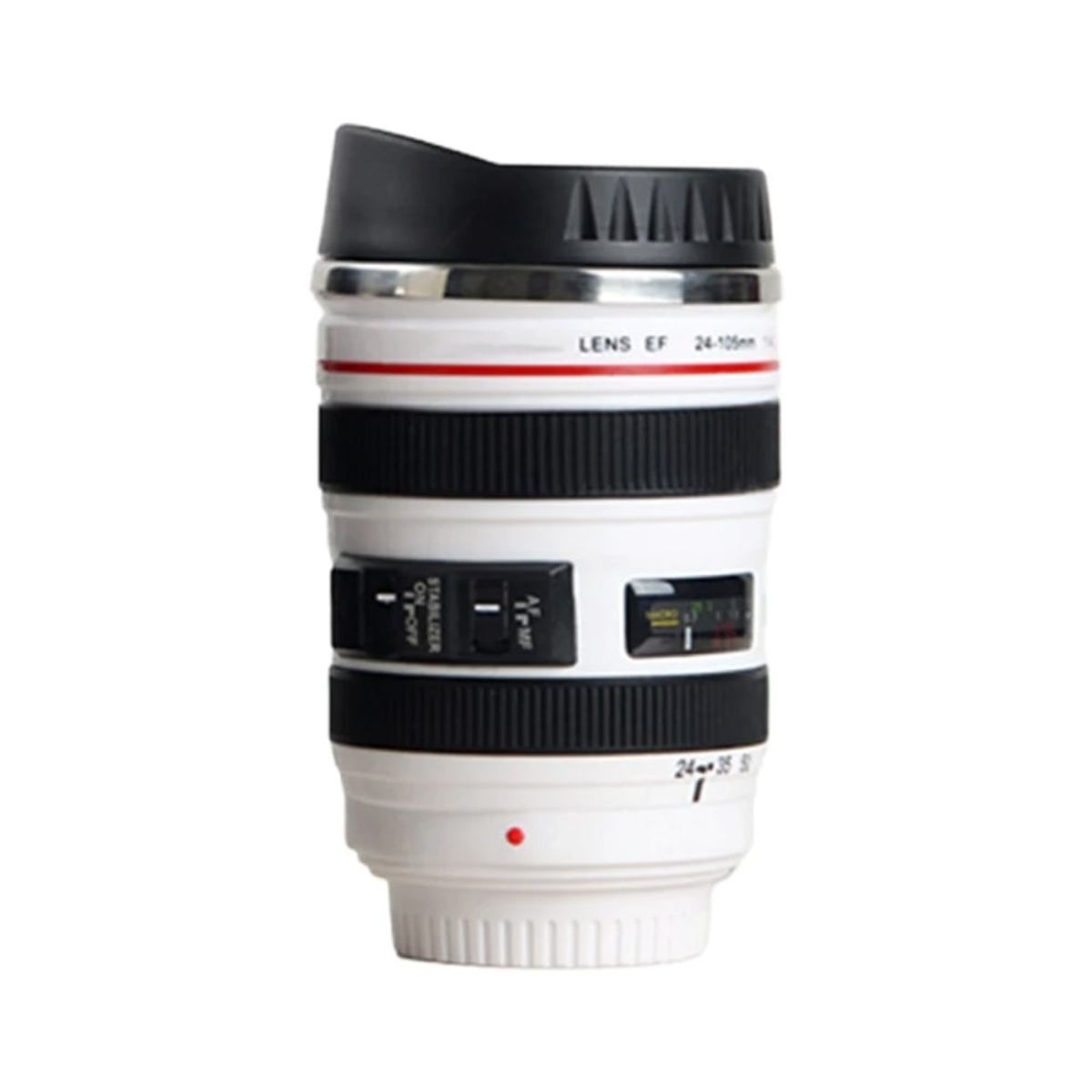 GENERICO - Taza Termica Lente Fotografico Tomatodo Mug Camara Cafe Te Blanco