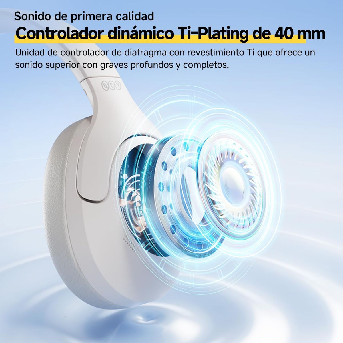 QCY - QCY - Auriculares H3 Lite ANC BT 5.3 Duración 50Hrs - Blanco