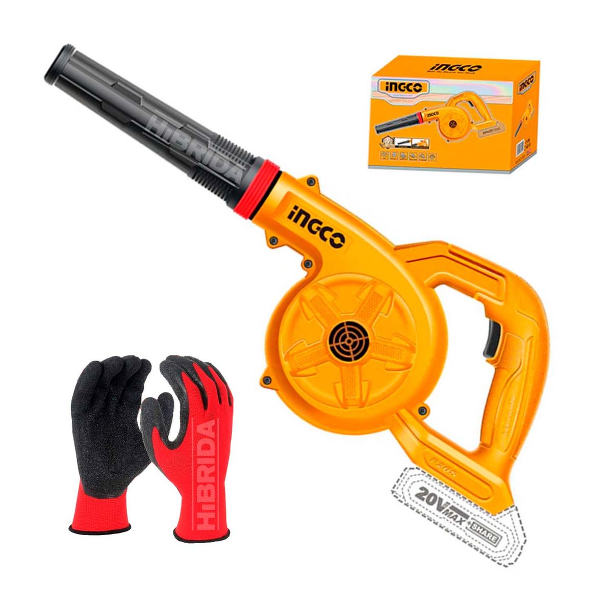 INGCO TOOLS - SOPLADOR INGCO AIRE POTENTE INALÁMBRICO LIMPIA GUANTE - CABLI20028