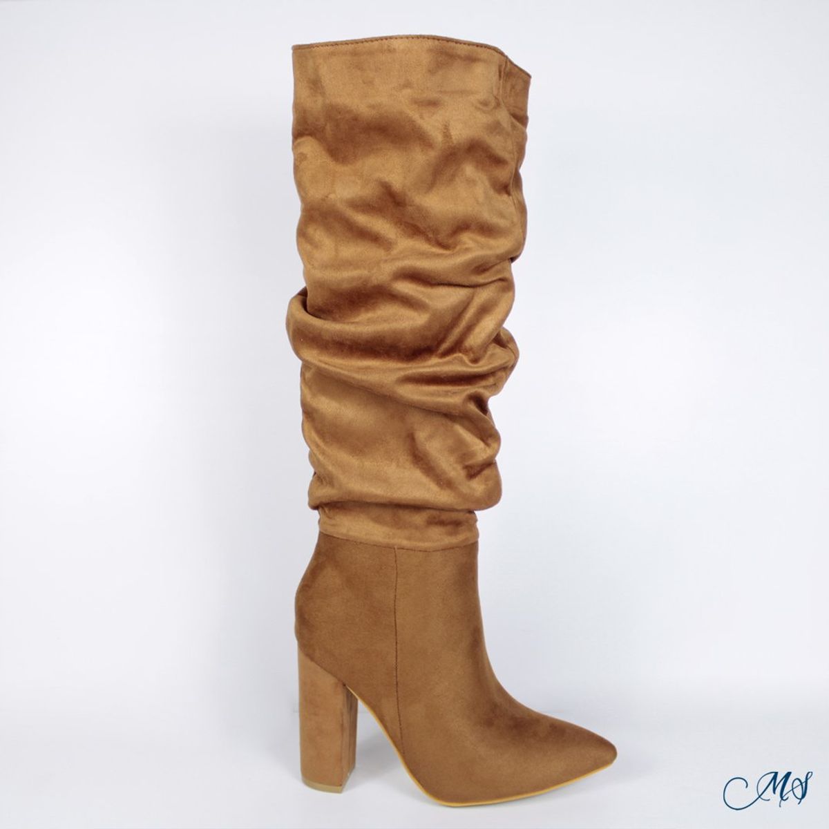 MARGLO SHOES - Botas Altas Gamuza Mujer Camel M69