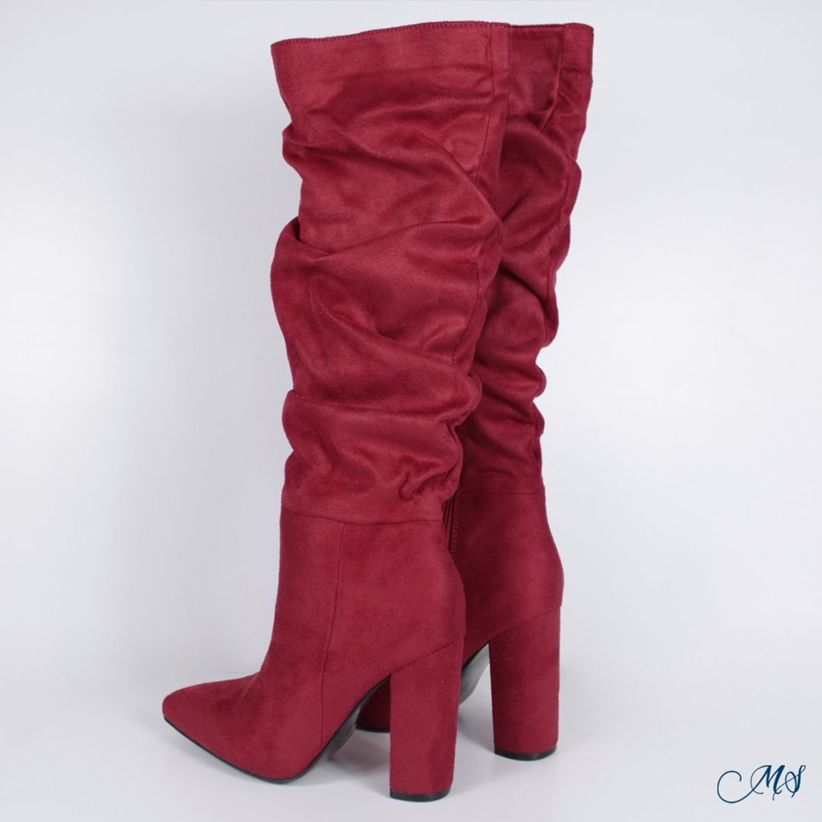 MARGLO SHOES - Botas Altas Gamuza Mujer Rojo M69