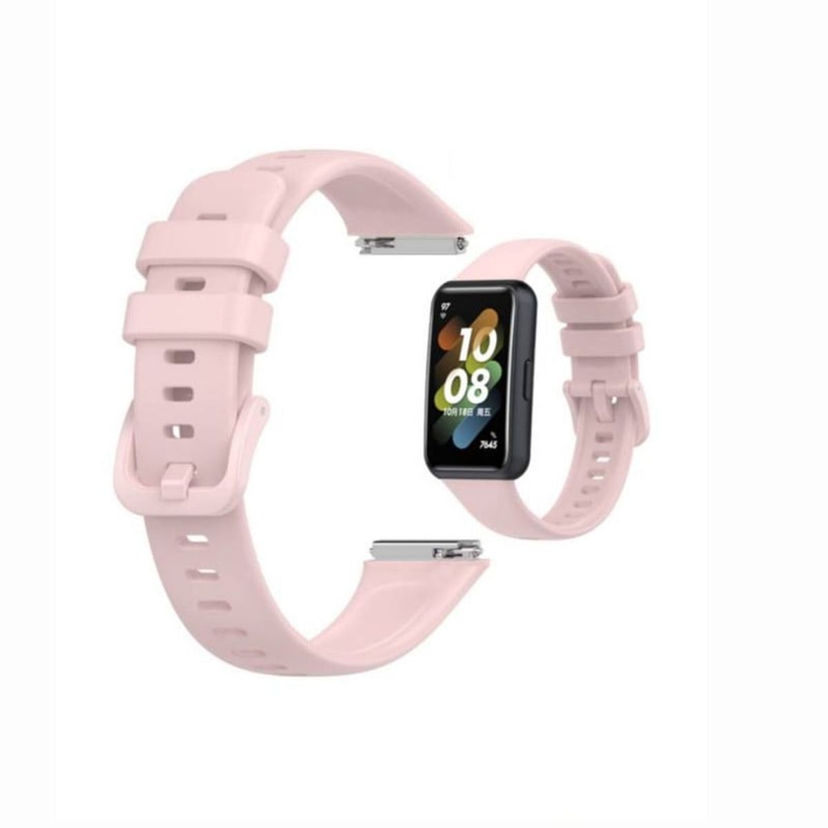 GENERICO - Correa de Silicona Para Huawei Band 7 - Rosa