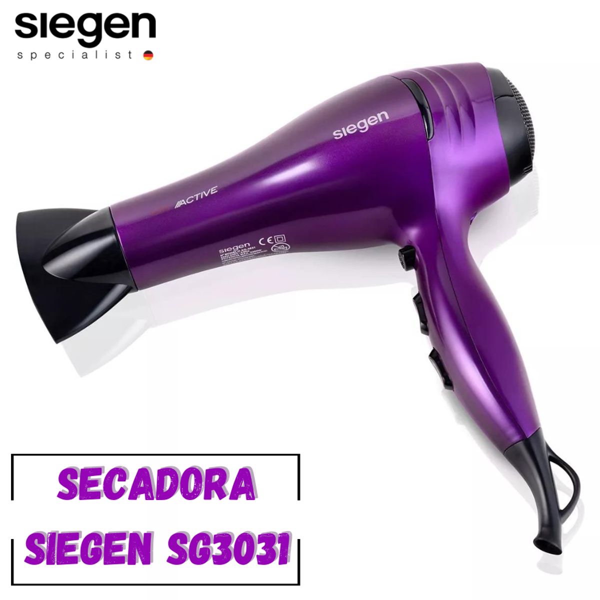 SIEGEN - Secadora de Cabello Siegen SG 3031