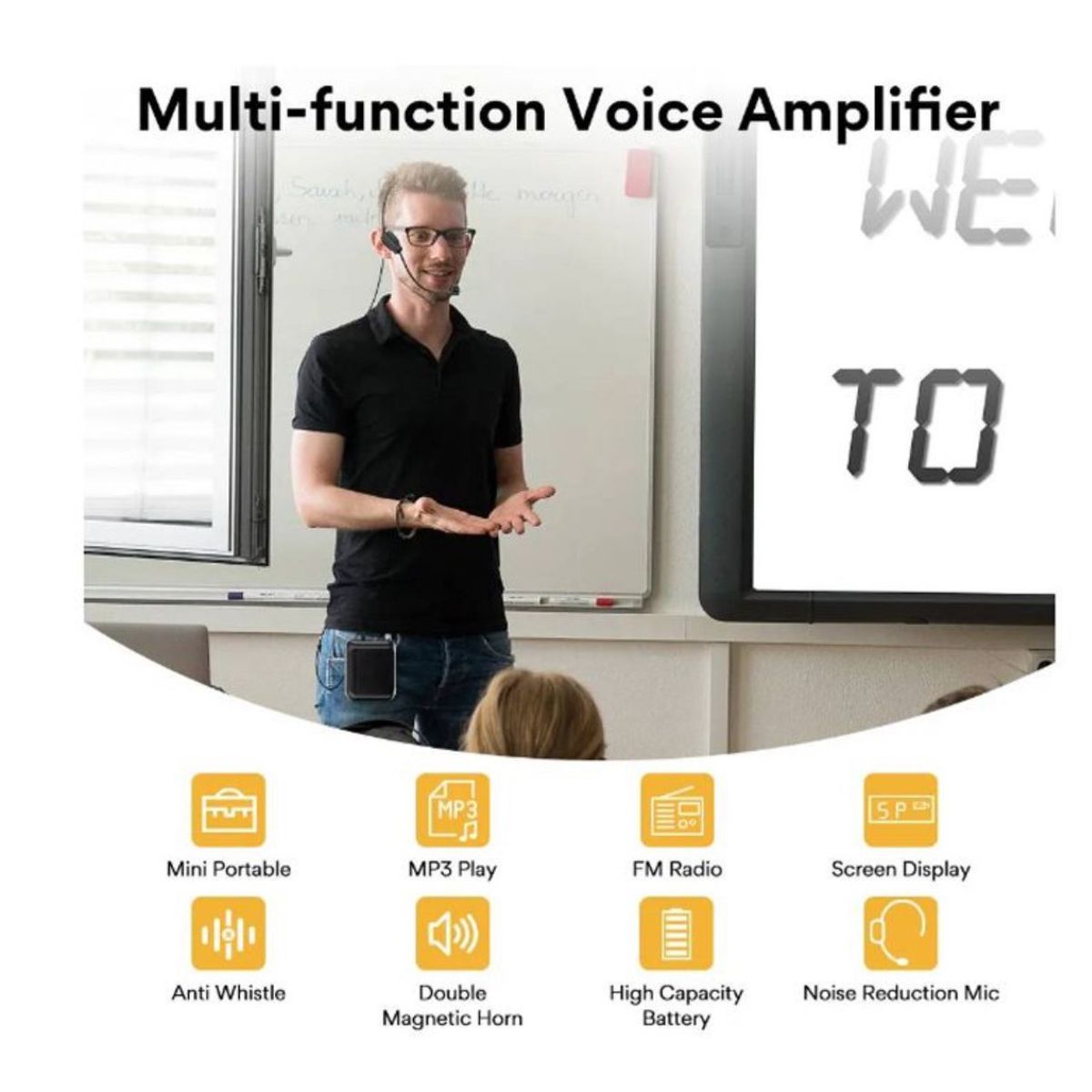 SEISA - Amplificador De Voz Portátil - Seisa - Fm Mp3 Bluetooth - Recargable