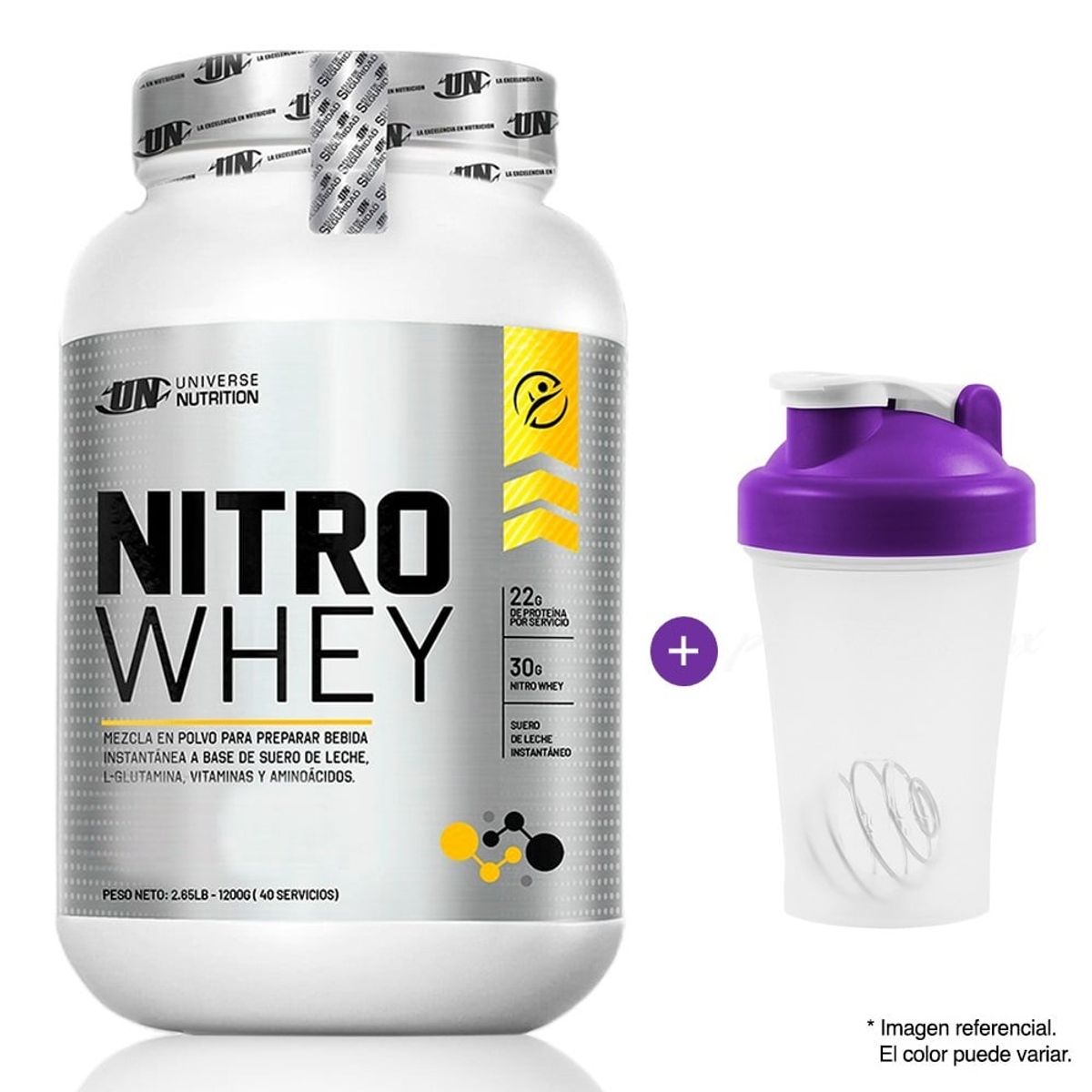 UNIVERSE NUTRITION - Proteína Universe Nutrition Nitro Whey 1.1 Kg Cookies & Cream