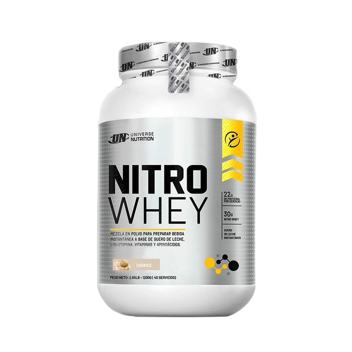 UNIVERSE NUTRITION - NITRO WHEY 1.1 KG SUERO DE LECHE COOKIES AND CREAM + TOMATODO