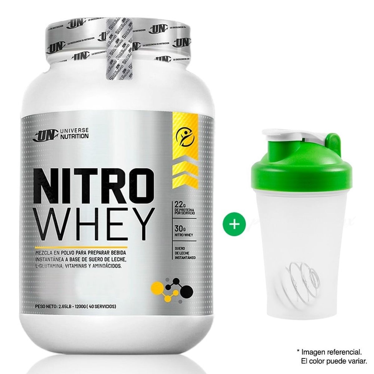UNIVERSE NUTRITION - Proteína Universe Nutrition Nitro Whey 1.1 Kg Cookies and Cream